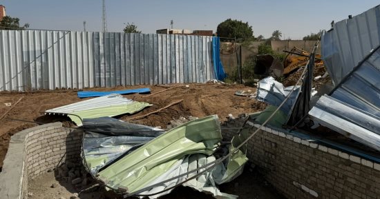 إزالة 3 حالات بناء مخالف بمساحة 1000 متر في منشأة القناطر