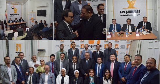 وفد تنسيقية شباب الأحزاب يلتقون الحزب المصرى الديمقراطى لبحث عدد من القضايا
