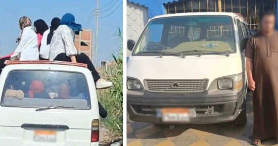 ركاب فوق السقف.. الأمن يضبط سائق ميكروباص الموت بالبحيرة