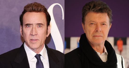 نيكولاس كيج يكشف عن حكمة علمها له أسطورة الموسيقى ديفيد باوى