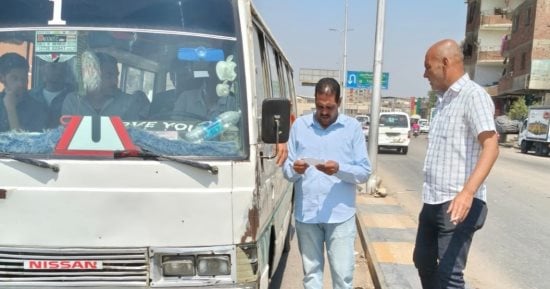 ضبط 1930 مخالفة لسيارات السرفيس خلال حملات مكثفة فى الجيزة