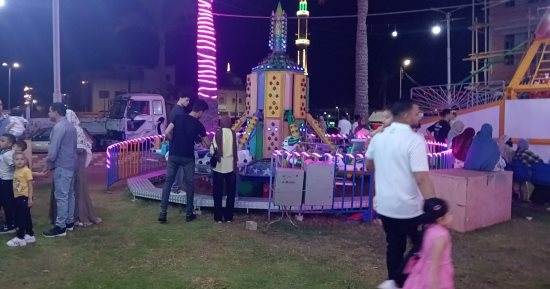 أجواء ربيعية مبهجة.. إقبال على الملاهى فى بلطيم خلال عيد الأضحى.. فيديو