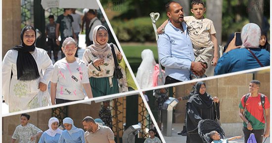 المتنزهات تحتضن الآلاف من الأسر المصرية فى رابع أيام عيد الأضحى