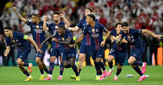 باريس سان جيرمان بطلاً لدورى أبطال أوروبا للموسم الثاني تواليًا بعد الفوز على أرسنال