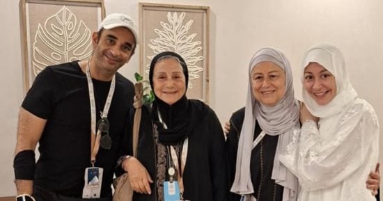 أحدث ظهور لـ منة شلبى وزوجها أحمد الجناينى بعد أداء فريضة الحج
