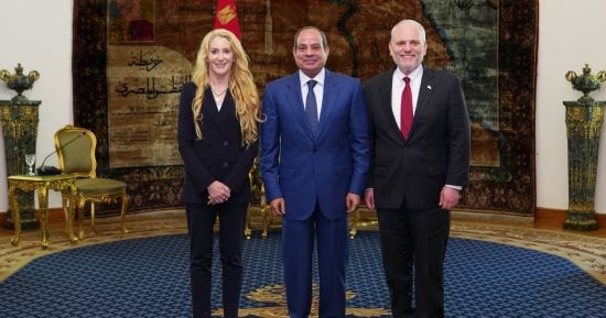 الرئيس السيسى يستقبل وفد مؤتمر رؤساء المنظمات اليهودية الأمريكية الكبرى