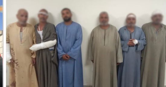 ضبط المتهمين بالتشاجر بالعصي والحجارة فى قنا بسبب خلافات الجيرة