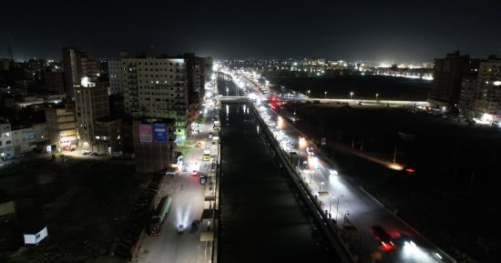 تعرف على مدينة كفر الشيخ من إطلالة ليلية متميزة... صور