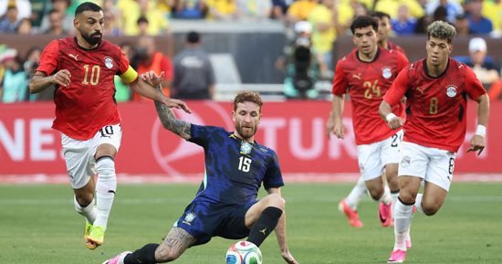 منتخب مصر يخسر أمام البرازيل 2-1 فى البروفة الأخيرة قبل كأس العالم 2026.. صور 