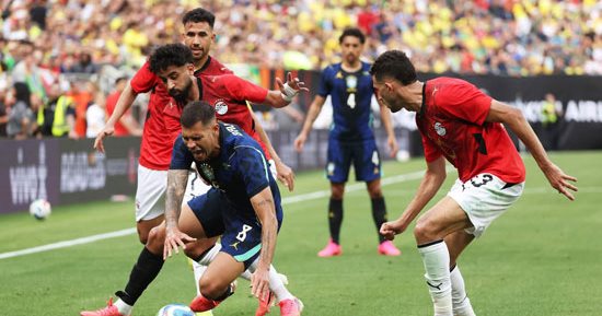 منتخب مصر يخسر أمام البرازيل 2-1 فى البروفة الأخيرة قبل كأس العالم