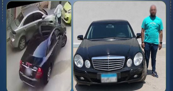 ضبط المتهم بالاستعراض بسيارته والاصطدام بأخرى متوقفة..فيديو
