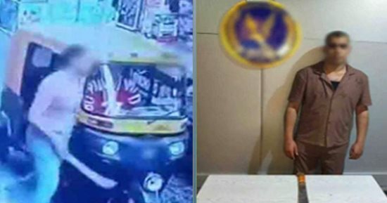 ضبط المتهم بإشهار سلاح أبيض وإتلاف محل في الإسكندرية