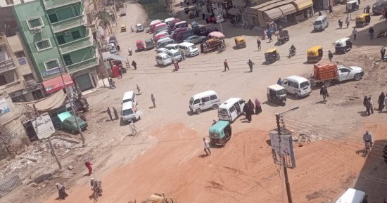 أعمال تطوير موسعة فى أهم شوارع بسيون بالغربية.. صور