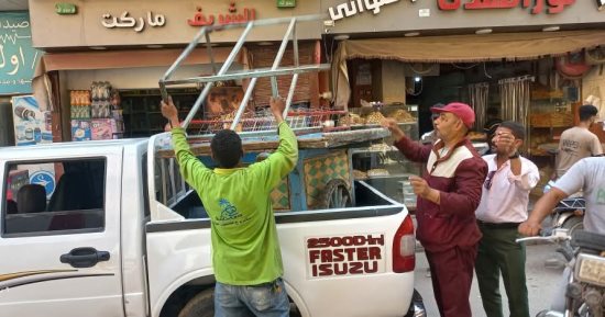 ضبط 125 مخالفة فى حملة لشرطة المرافق على الأسواق بحى شرق سوهاج