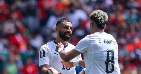 منتخب مصر يتقدم على بلجيكا بهدف إمام عاشور فى الشوط الأول بكأس العالم..صور