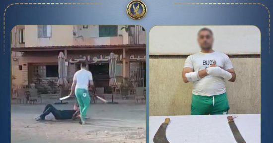 ضبط المتهم بالتعدي على آخر بسلاح وبتر يده بسبب معاكسة فتاة.. فيديو    
