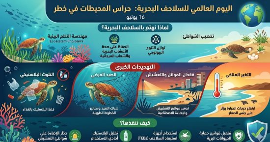 العالم يحتفى 16 يونيو بيوم السلاحف البحرية وسط دعوات لإنقاذها من الانقراض