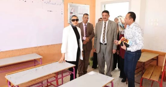 محافظ الوادي الجديد تتفقد جاهزية لجان الثانوية العامة واستراحات المراقبين