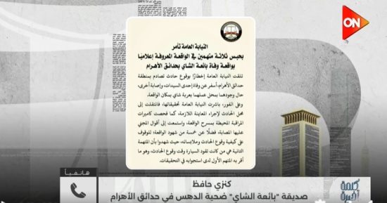 صديقة بائعة الشاي بحدائق الأهرام تروي لحظاتها الأخيرة وهوية قائد السيارة