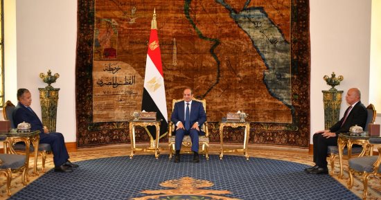 الرئيس السيسى يؤكد دعم مصر الكامل لترشيح نبيل فهمى فى منصب الأمين العام لجامعة الدول العربية.. ويشدد: تزايد بؤر الصراع وتصاعد انتهاكات القانون الدولي يفرضان تبعات جسيمة على الأمن القومي العربي بمفهومه الشامل
