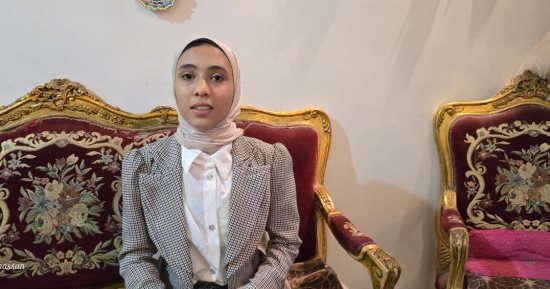 "جنى" الأولى على الشهادة الإعدادية بدمياط: أتمنى فوز المنتخب النهارده