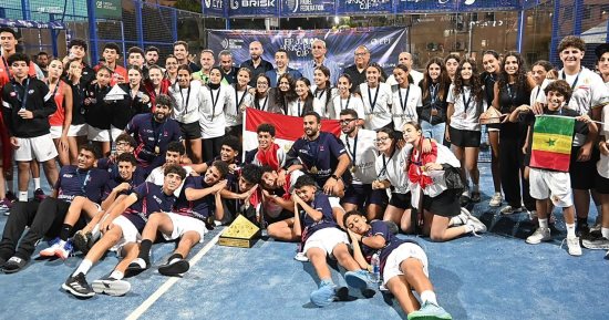 مصر تتوج بكأس أفريقيا الأولى لناشئى البادل