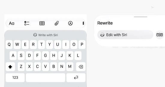 iOS 27 التجريبي يضم ميزة "الكتابة باستخدام Siri".. أدوات كتابة ذكية من أبل
