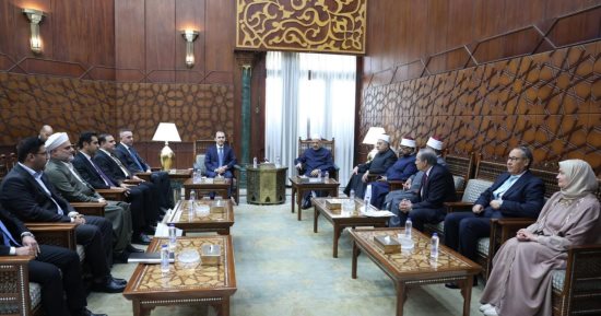 شيخ الأزهر يستقبل وزير الأوقاف والشؤون الدينية بحكومة إقليم كردستان بالعراق