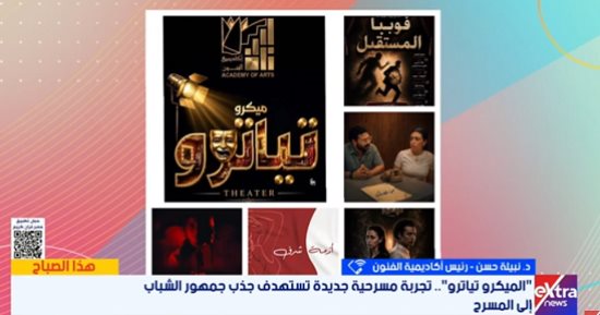 رئيس أكاديمية الفنون تكشف أسباب نجاح مسرحيات "الميكرو تياترو"