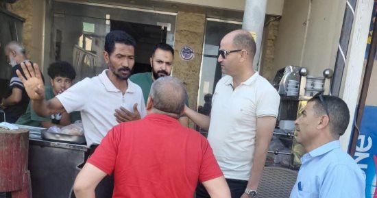 رئيس مدينة رأس سدر يطلق حملة بالسوق التجارى لإزالة الإشغالات 