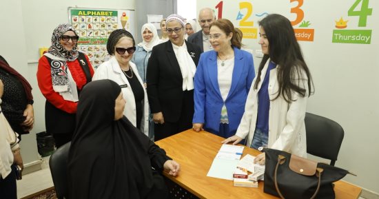 أمل عمار تشهد قافلة طبية مجانية بالأسمرات بالتعاون مع المركز القومى للبحوث