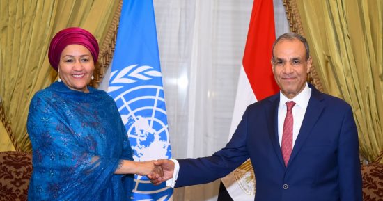 وزير الخارجية يستقبل نائبة سكرتير عام الأمم المتحدة