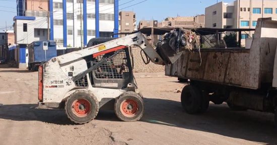 رفع 120 طن من القمامة والمخلفات الصلبة والاتربة بـ 3 قرى بمركز سوهاج