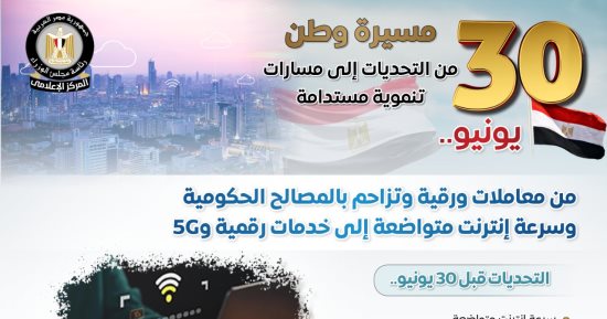 الحكومة ترصد تطور الاتصالات قبل 30 يونيو وبعدها: من معاملات ورقية لخدمات رقمية