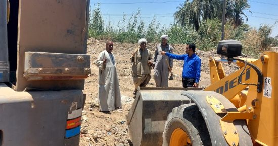 استرداد 8 قراريط من أملاك الدولة بعد تحويلها مقلب قمامة بقنا