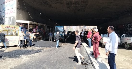 رصف شارع ناهيا فى بولاق الدكرور.. وحملات للنظافة وإزالة الإشغالات