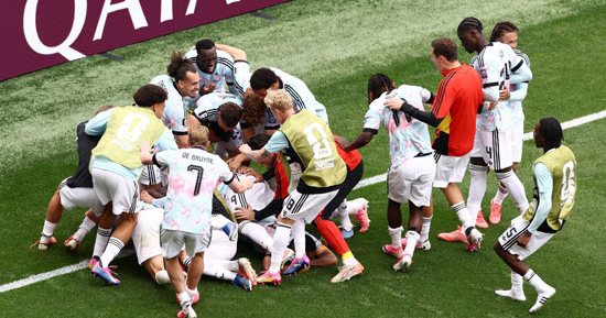 بلجيكا تحقق ريمونتادا تاريخية أمام السنغال وتسجل رقمًا غير مسبوق في كأس العالم