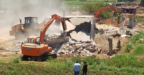 محافظ كفر الشيخ: تنفيذ 8 قرارات إزالة بمساحة 836 مترا بمركز الحامول