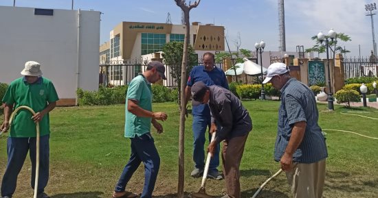 محافظ الإسكندرية يوجه بمواصلة التوسع في المساحات الخضراء