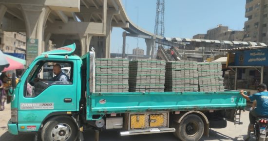 رفع كفاءة كوبرى مشاة همفرس ومحيطه ببولاق الدكرور.. صور