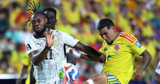 كولومبيا تتأهل إلى دور الـ 16 بهدف فى مرمى غانا بكأس العالم
