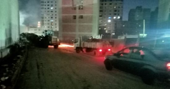 إيقاف أعمال بناء مخالفة ورفع إشغالات فريزة خلال حملات فى الجيزة