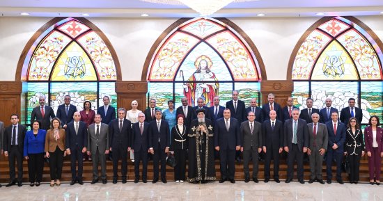 البابا تواضروس الثانى يلتقى السفراء الجدد ويستعرض تاريخ مصر ودور الكنيسة القبطية 