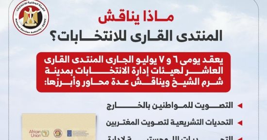 ماذا يناقش المنتدى القاري للانتخابات؟.. إنفو جراف 