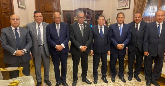 رئيس محكمة استئناف القاهرة يستقبل رئيس مجلس النواب الأسبق