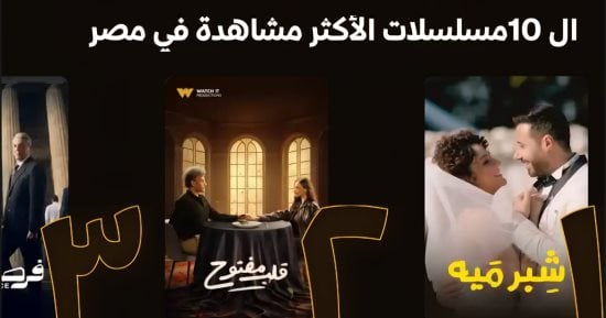 5 مسلسلات فى قائمة الأكثر مشاهدة على Watch it