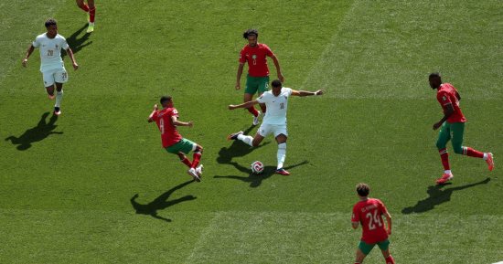 فرنسا ضد المغرب.. التعادل السلبى ينهى شوط مثير وبونو ينقذ الأسود.. صور وفيديو