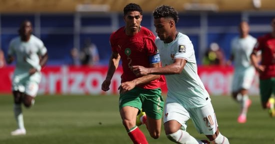 فرنسا ضد المغرب.. عثمان ديمبيلى يضيف الهدف الثانى للديوك.. فيديو وصور