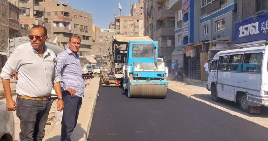حى بولاق الدكرور يكثف أعمال تطوير محيط المستشفى العام وأسفل محور كمال عامر