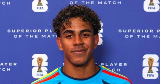 لامين يامال رجل مباراة إسبانيا وبلجيكا فى كأس العالم
